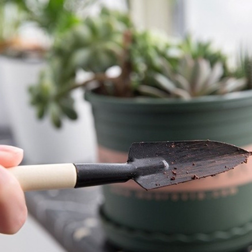 Spade Digging Fork - ชุดเครื่องมือทำสวนขนาดเล็กอเนกประสงค์ ด้ามไม้ สำหรับขุดดิน พลั่วทำสวน เครื่องมือทำสวนแบบใช้มือ คราดมือ