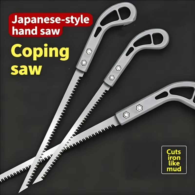 Gardening Hand Tools Japanese - เลื่อยตัดกิ่งแบบญี่ปุ่น 3 ชิ้น เลื่อยมือสำหรับงานสวนและตัดกิ่งไม้ เครื่องมือตัดต้นไม้ กลไกการทำงานของมนุษย์