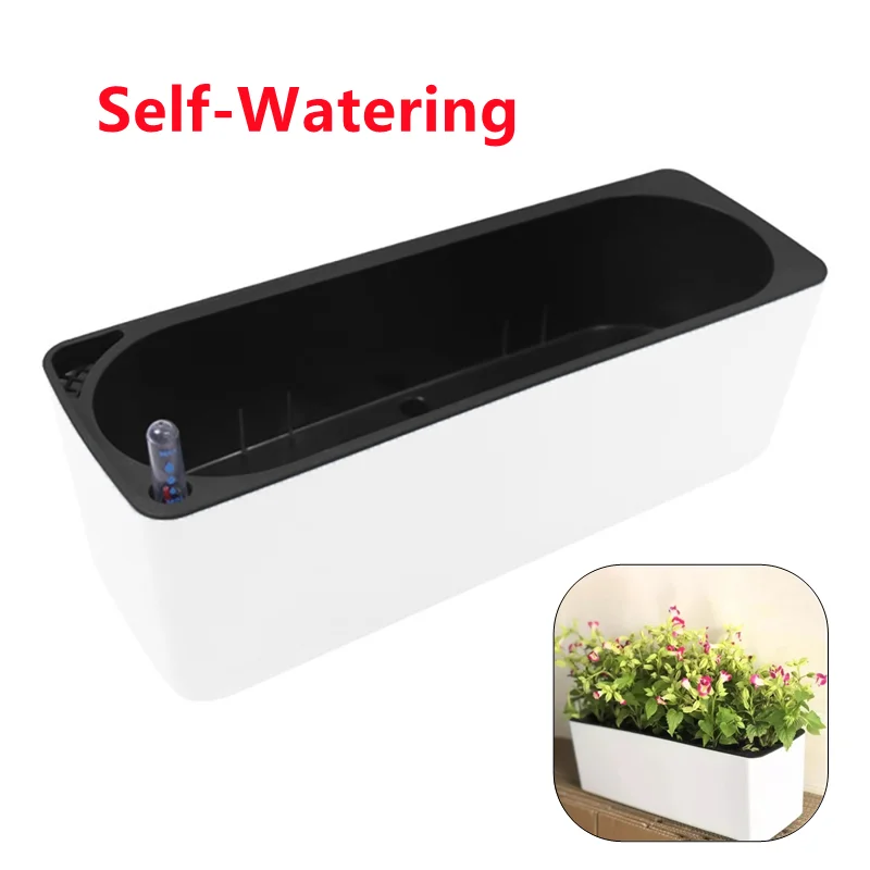 กระถางดอกไม้ทรงสี่เหลี่ยมผืนผ้ - Automatic Plant Waterer บทวิจารณ์และราคา
