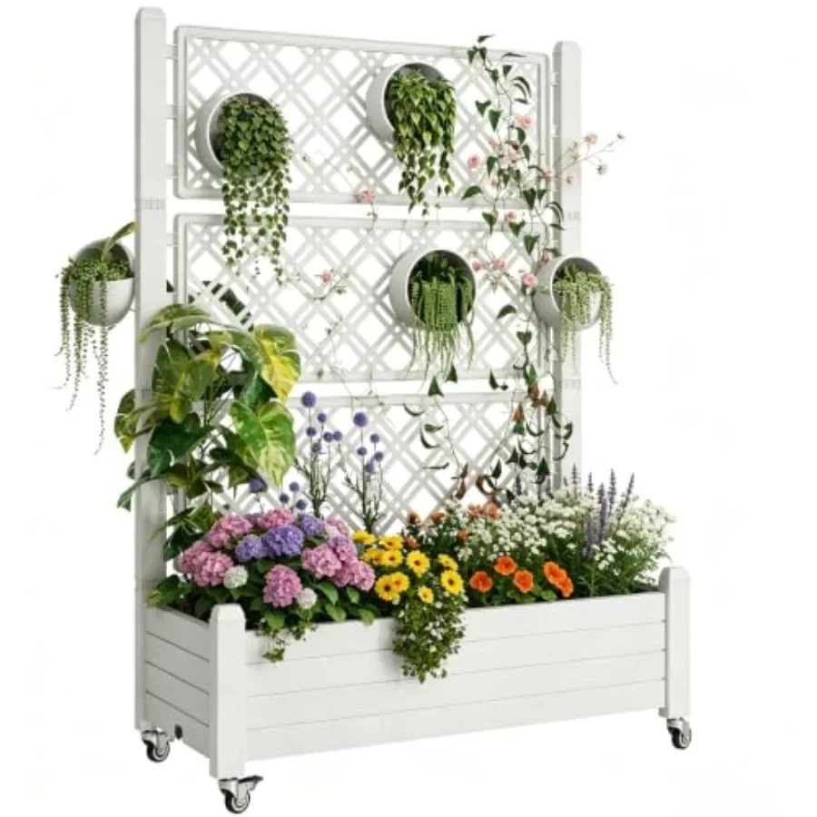 แปลงปลูกแบบยกสูงพร้อมโครงตาข่า - Self-Watering Planter บทวิจารณ์และราคา